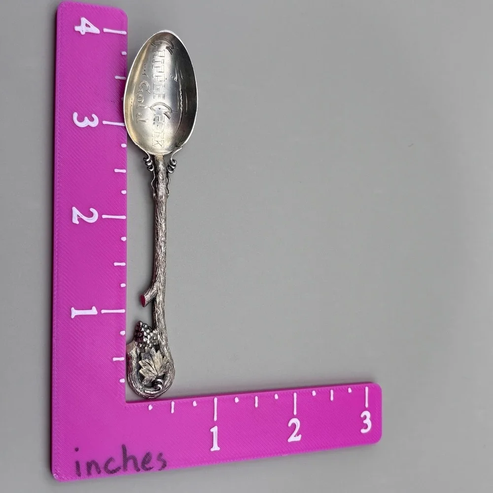 Vintage Sterling Silver Cripple Creek Colorado Mining District Souvenir Spoon